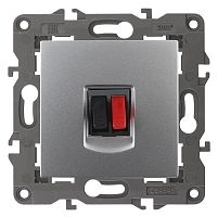 Розетка аудио без рамки Эра Elegance 1-м. алюминий картинка